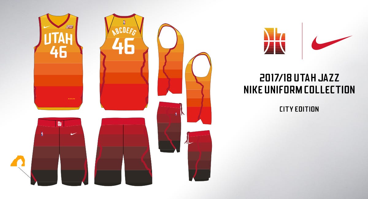 short utah jazz city edition